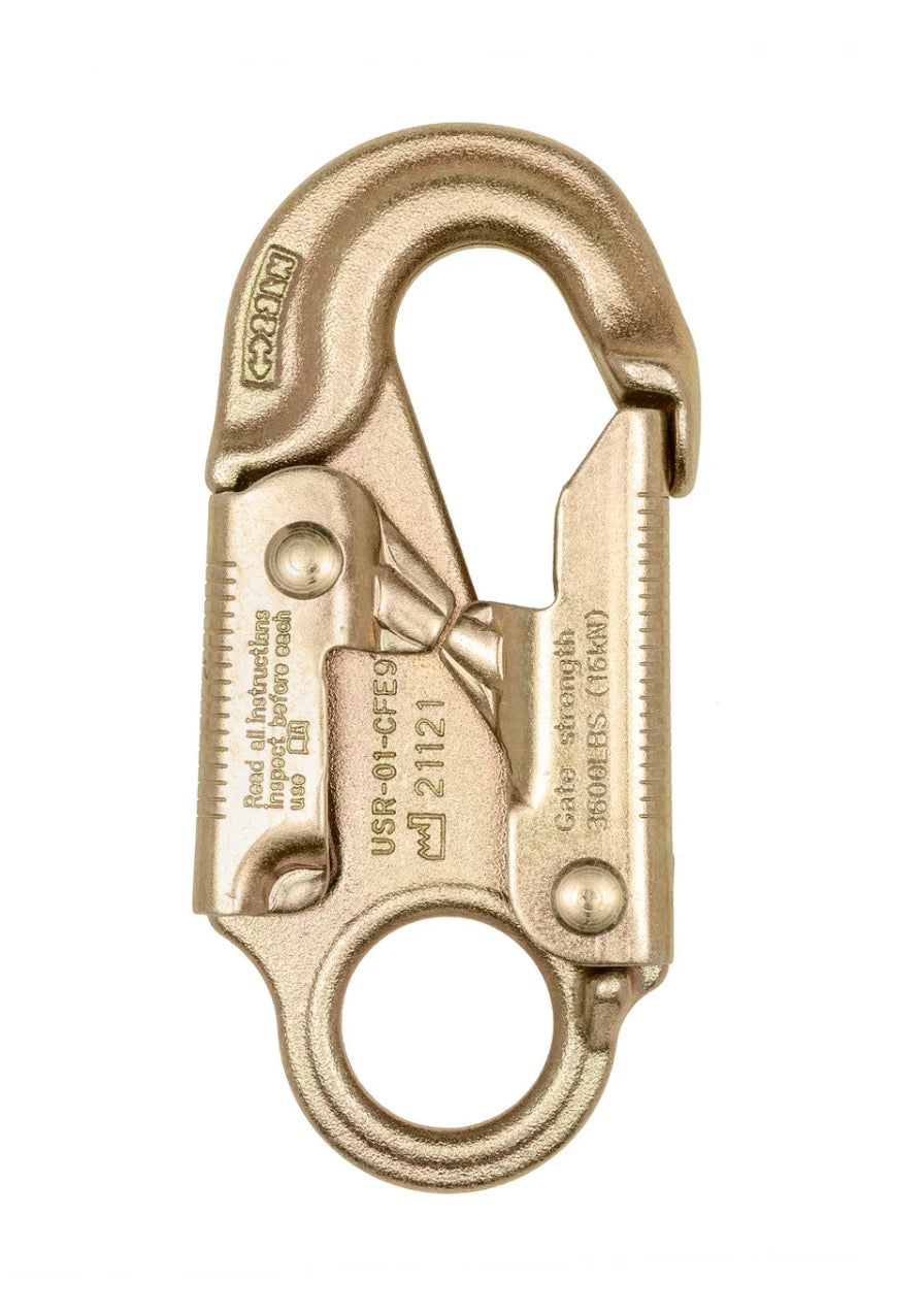 Forged Steel Safety Snap Hook - Double Action Locking - 3/4” Opening